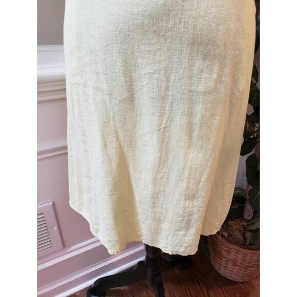 Old Navy Sheath Dress Women's Medium Tall Yellow Scoop Neck Sleeveless Pullover - Picture 11 of 13